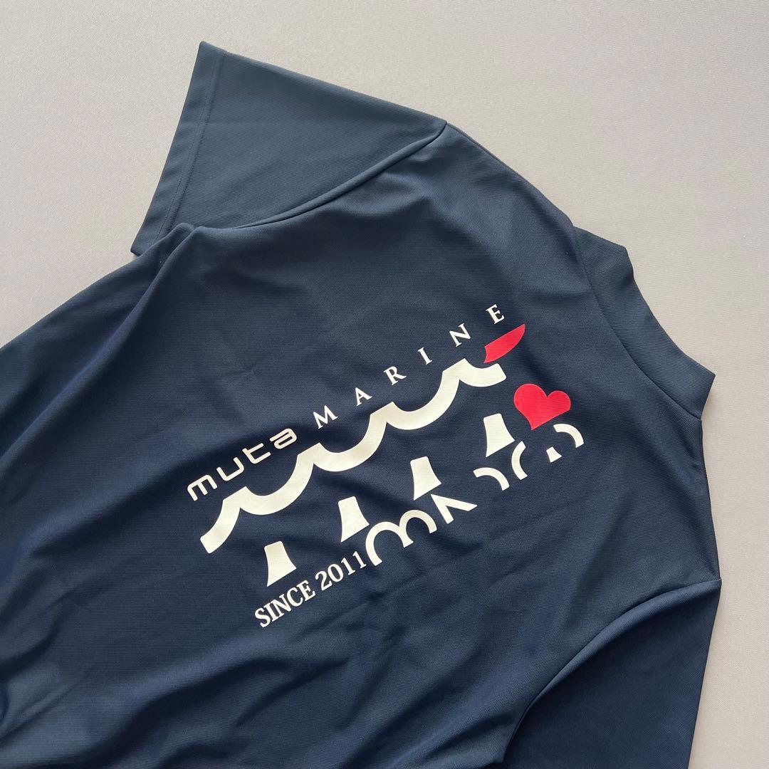 muta MARINE ムータマリン　ハイネック　ヘムリブ　メンズ　ゴルフ　ロゴ