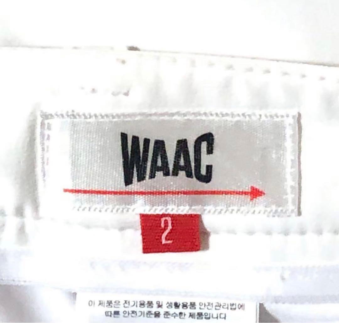 WAAC☆ロゴ入りスカート☆白・ホワイト