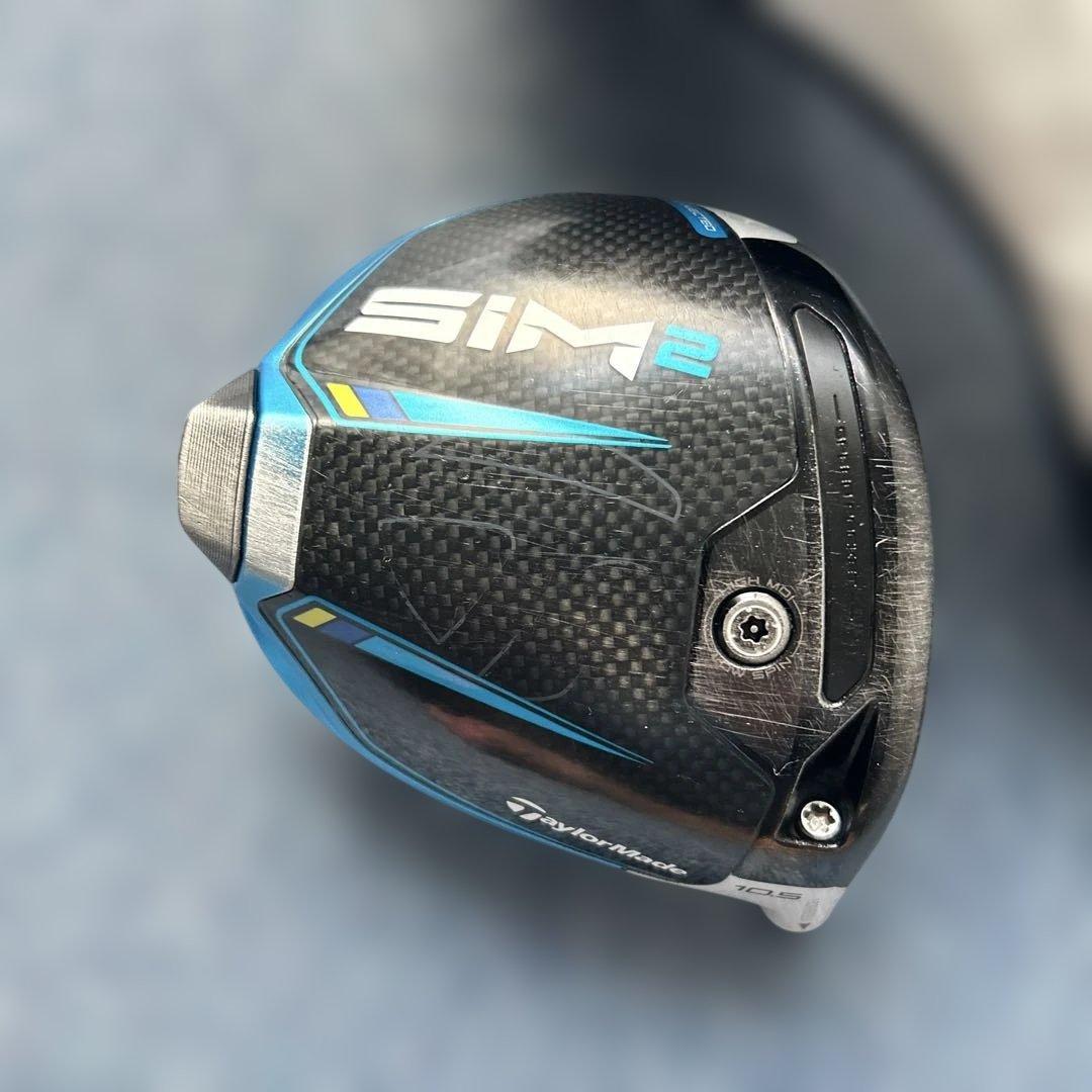 《テーラーメイド》TaylorMade SIM2 ドライバーヘッド+ヘッドカバー