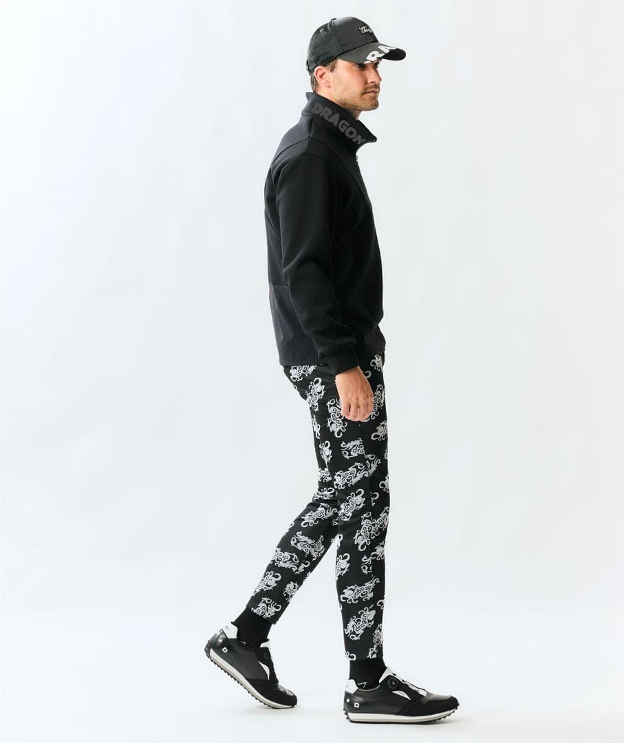 新品☆ダンスウィズドラゴン モノフィラクッションZIPトレーナー☆黒☆XLサイズ