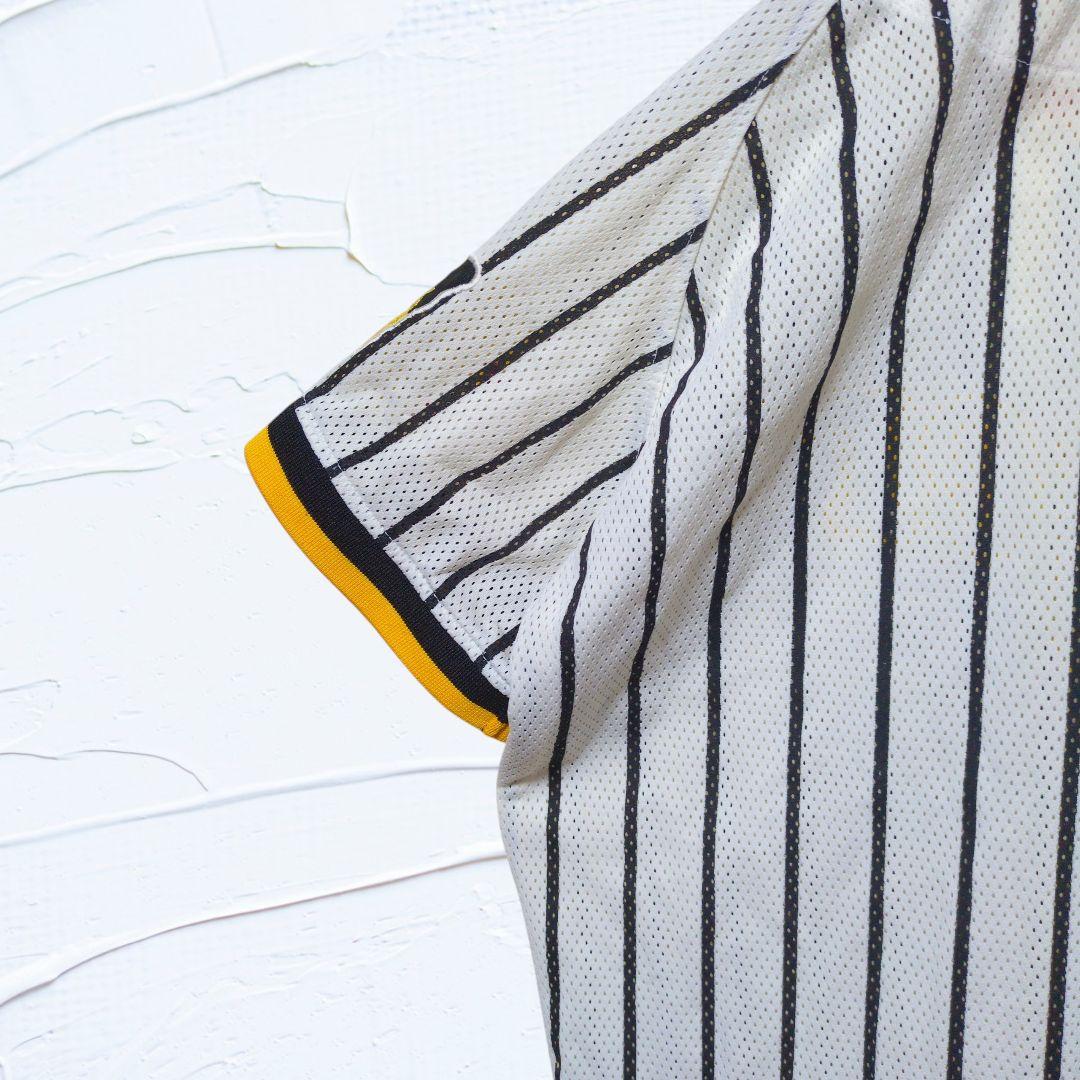 ❤阪神タイガース❤ 刺繍 ロゴ メッシュ ユニフォーム L 応援 シャープ産業