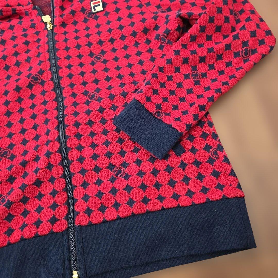 大人気　FILA セットアップ ジャガード ボール柄