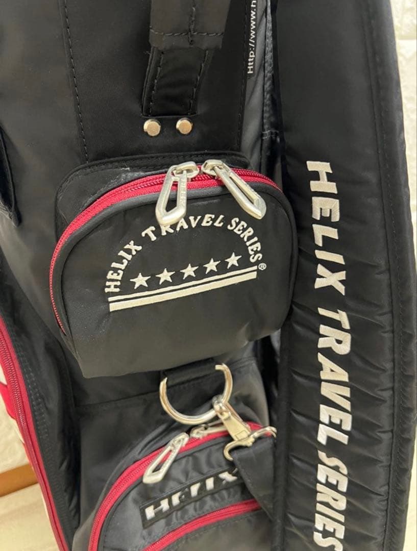 美品 HELIX TRAVEL SERIES キャディバッグ キャスター付