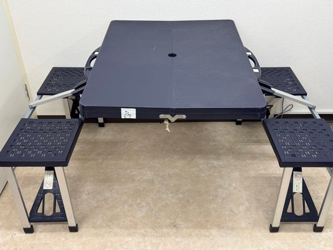 【送料込】4人用 キャンプ テーブルチェア 折り畳み ベンチ 2個セット