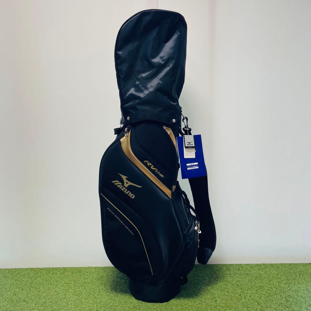 新品未使用 Mizuno ミズノ キャディバッグ ブラック ゴルフ