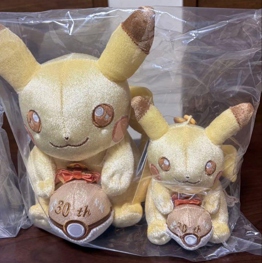 ピカチュウ ぬいぐるみ・アクリルブロック 3点セット 30周年記念