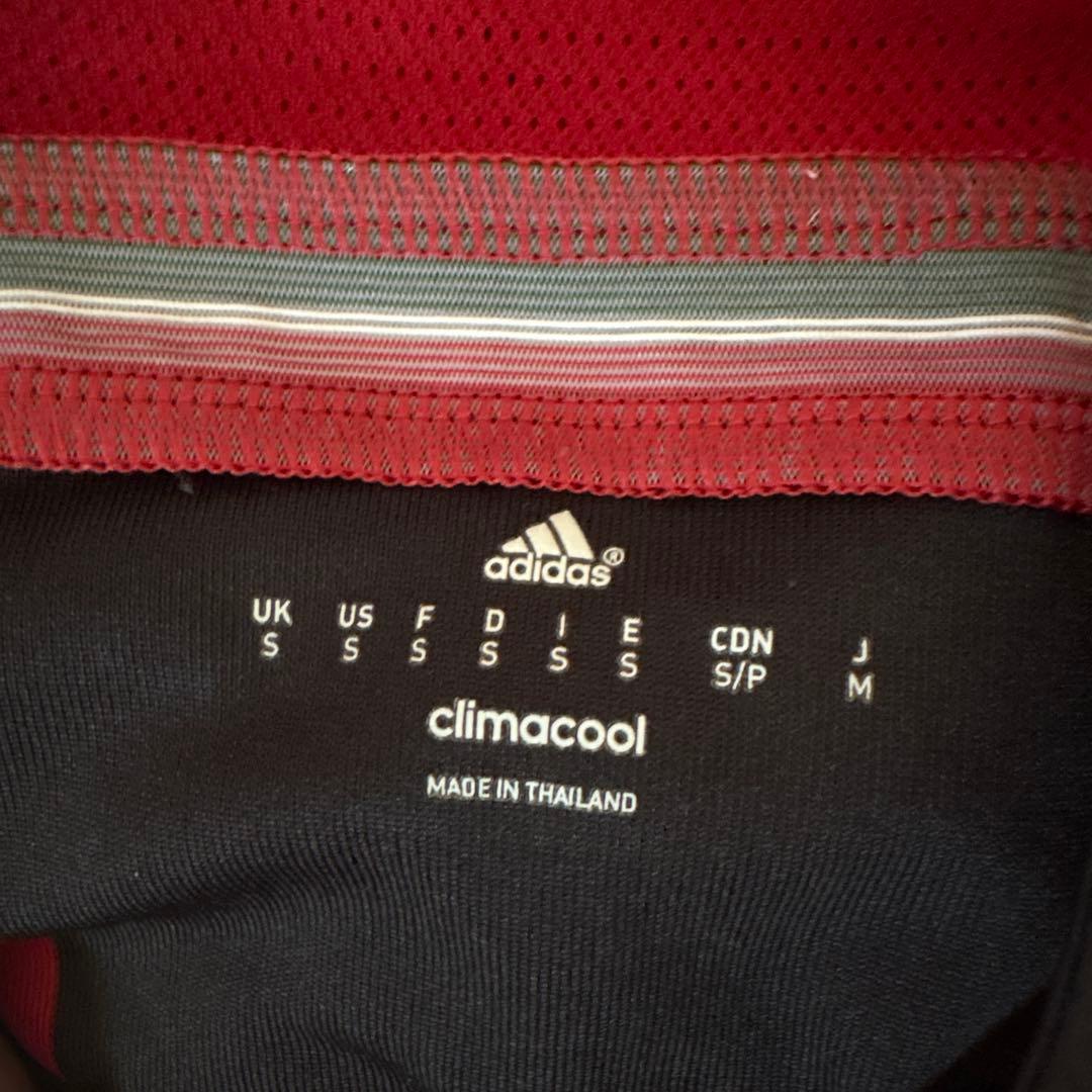 adidas ACミラン シャツ Mサイズ 赤黒
