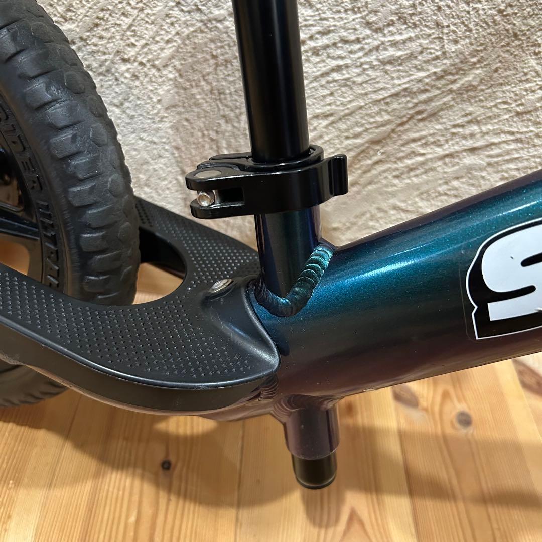 【美品】 STRIDER PRO 12インチ メタリックアクア バランスバイク