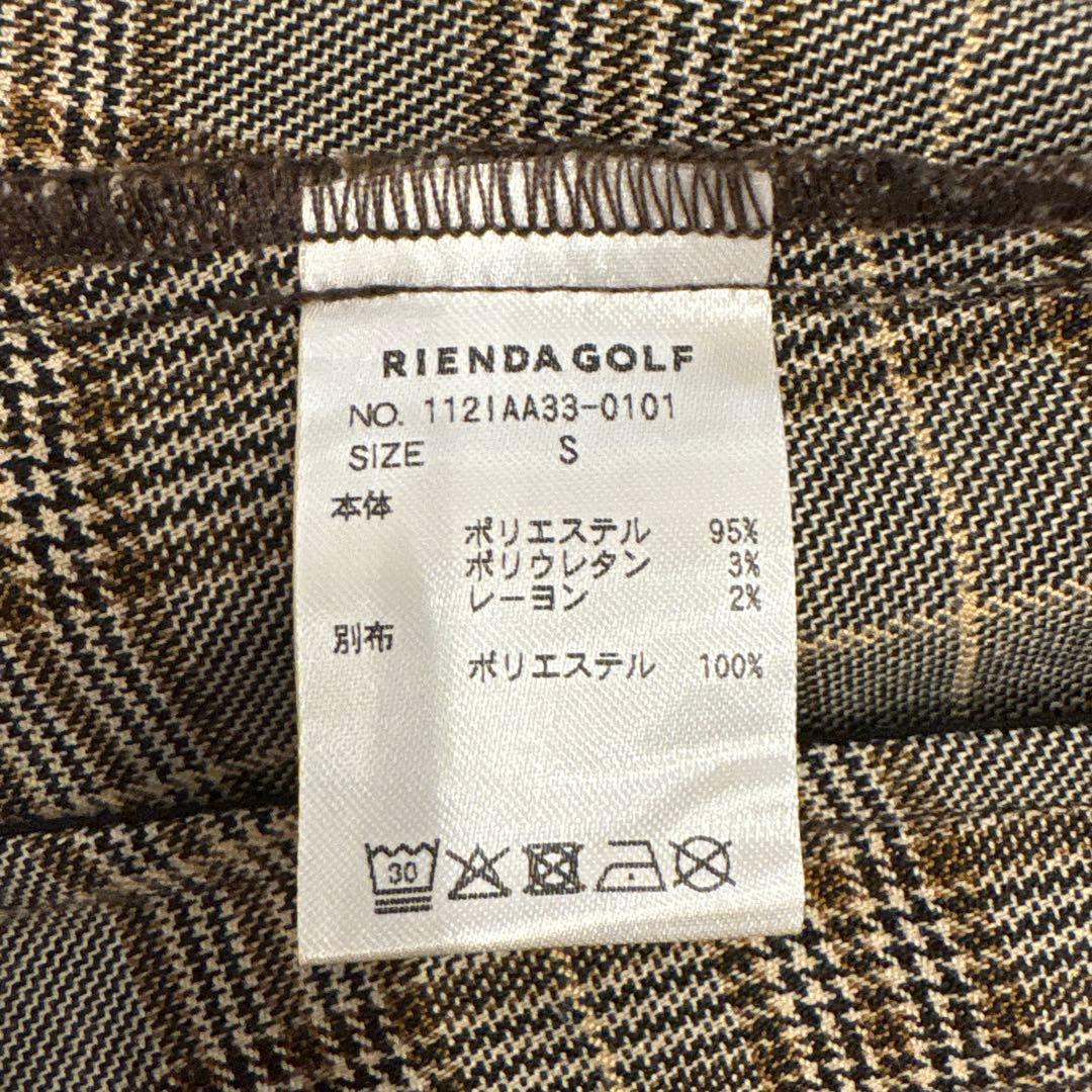 リエンダゴルフ　RIENDA GOLF グレンチェックドロストワンピースレディス
