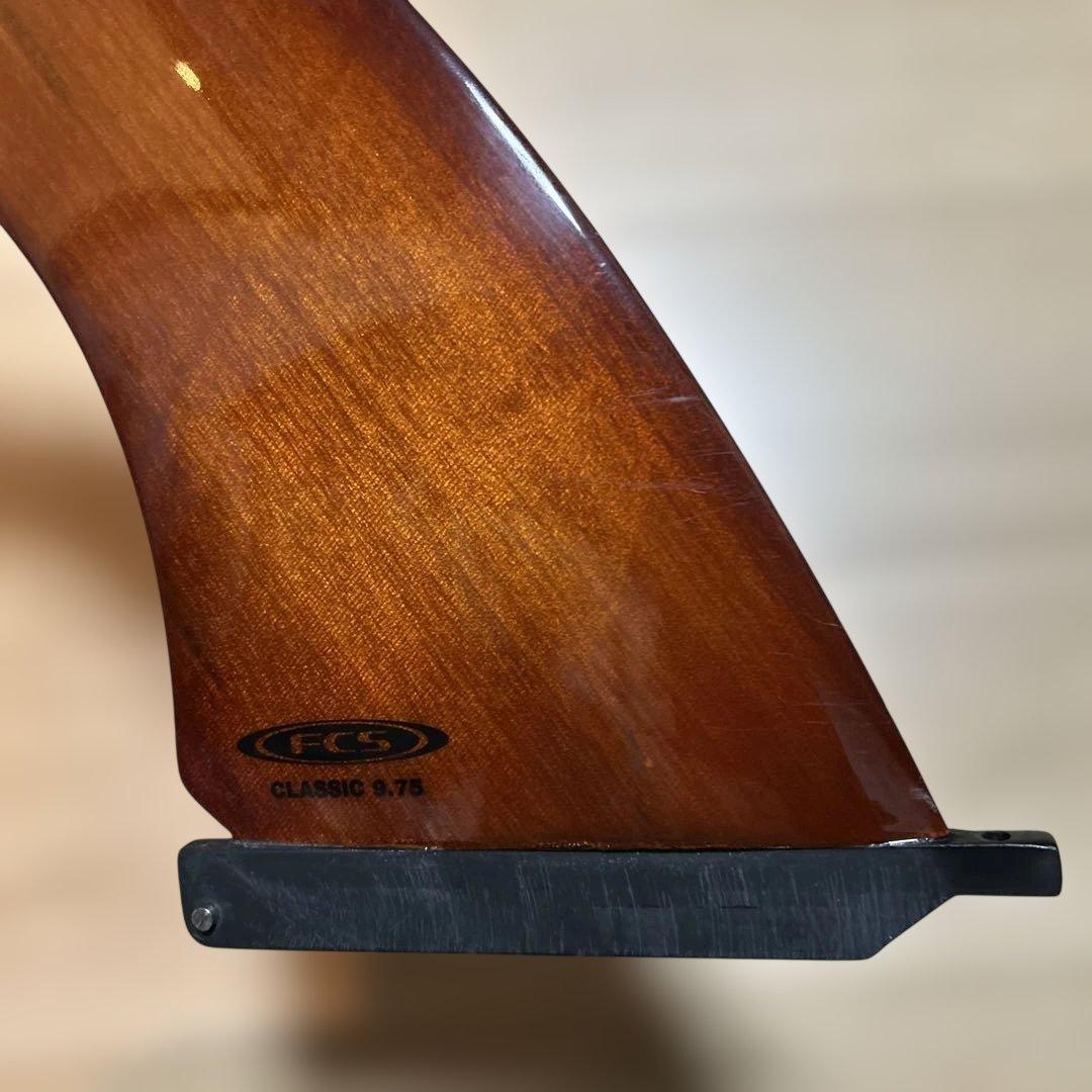 廃盤　ウッド　FCS CLASSIC 9.75 センターフィン　シングルフィン