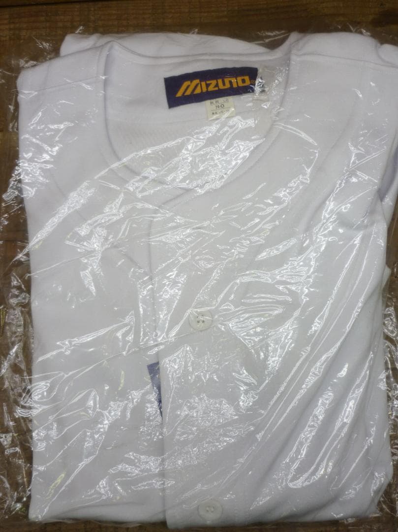 野球 ユニフォームシャツ MIZUNO 白 ３種５枚 練習用上衣 H14534