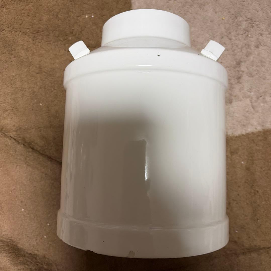 レア！　河口湖ミルク缶　陶器　非売品　レトロ　花瓶　アンティーク　40数年前