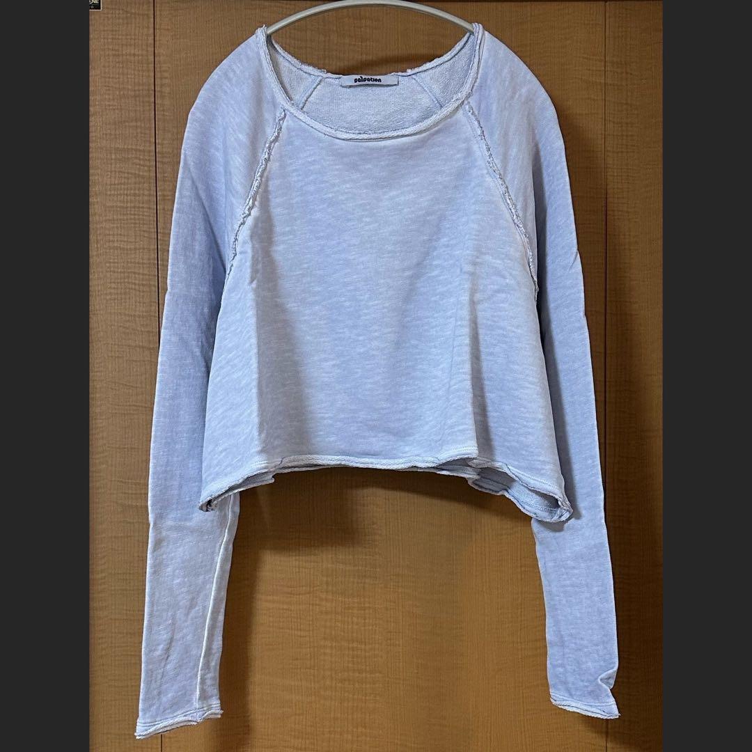 SALSATION サルセーション Crop Sweater ライトブルー　S