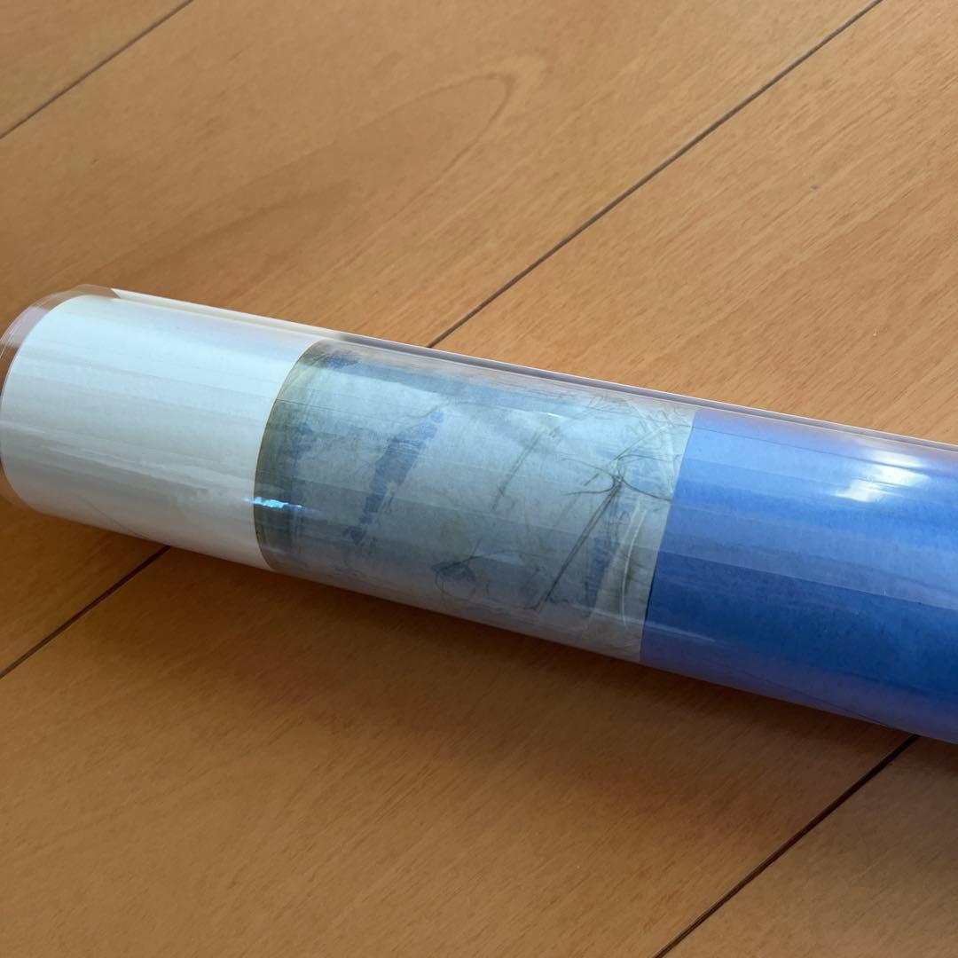 イッタラ／ アートポスター　50/70cm 新品未使用　ブルー