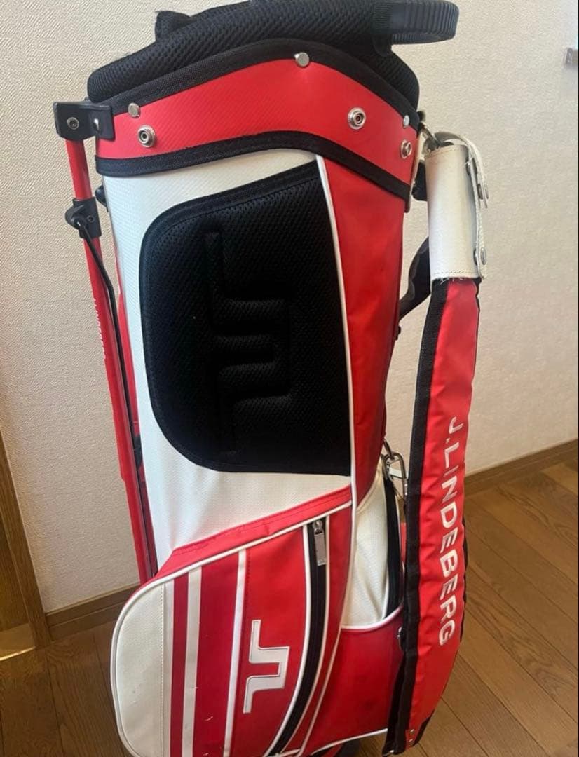 J.LINDEBERG スタンド式キャディバッグ　ウェア二点セット