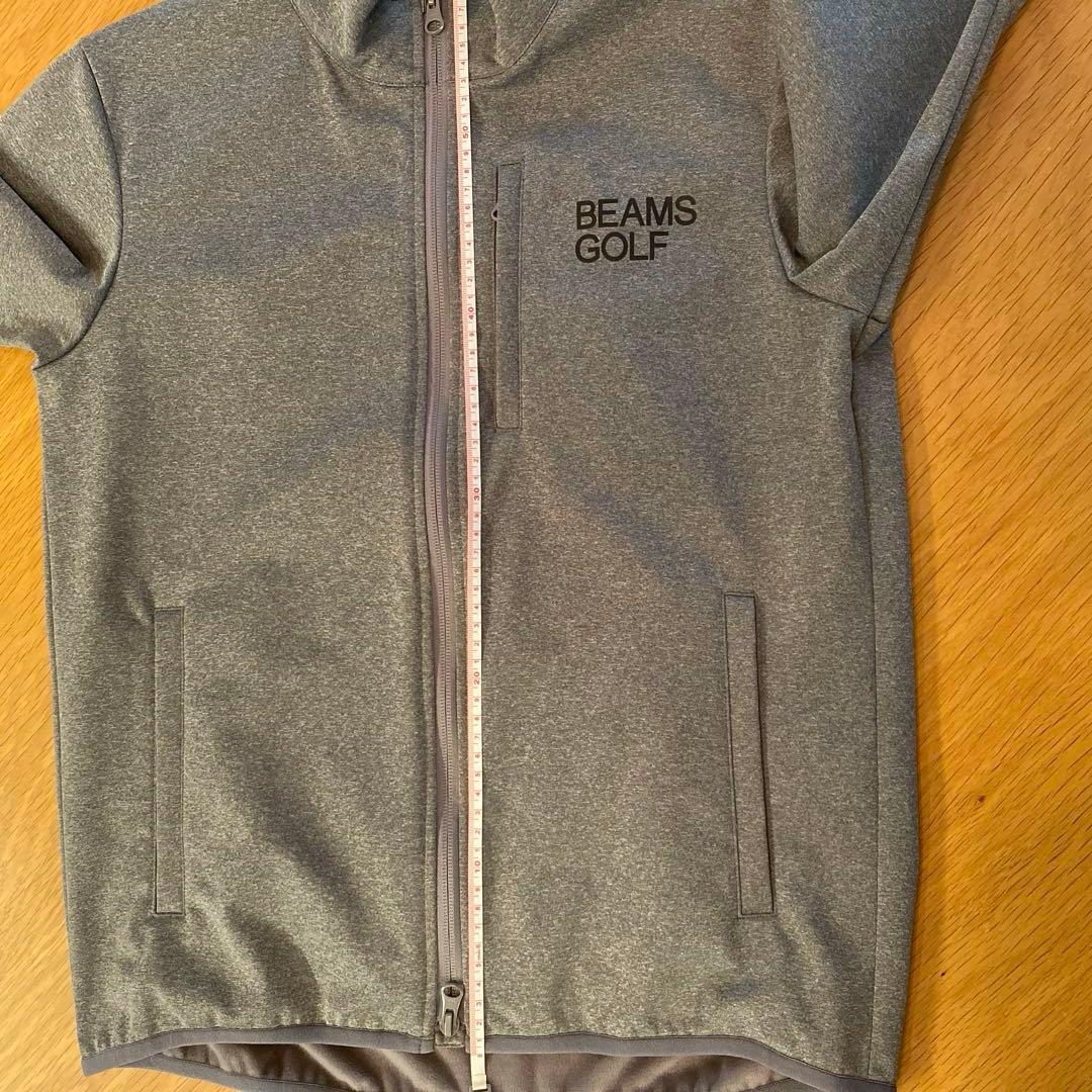 BEAMS GOLF グレー ジップ アウター ブルゾン ジャケット 裏起毛