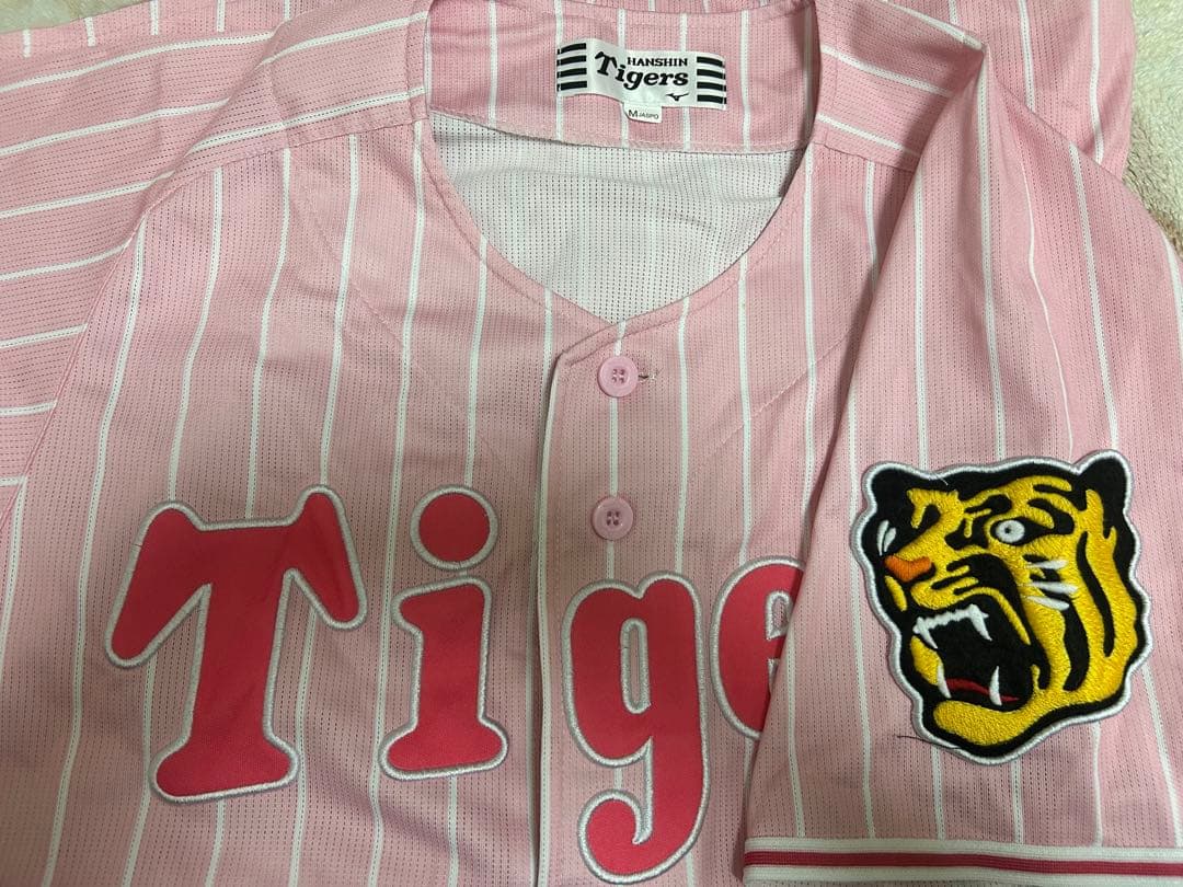 阪神タイガーピンクストライプ ユニフォーム M