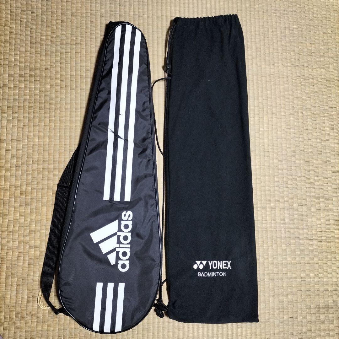 YONEX バドミントンラケット 羽根5個 ケース付き