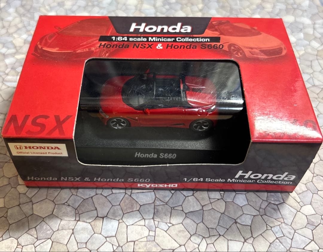京商 1/64 ホンダ S660 レッド 外箱付き