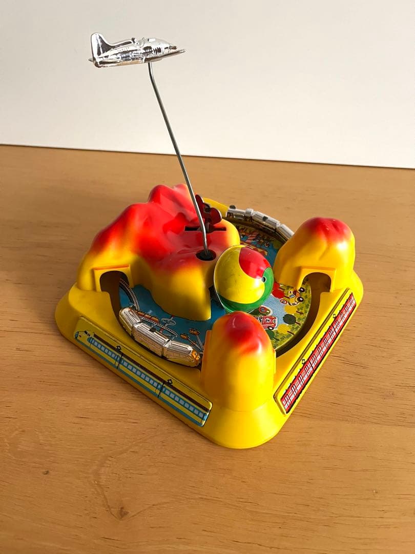 【箱付】トープレ りんりんゆうえんち ブリキ玩具 ゼンマイ 昭和レトロ 日本製