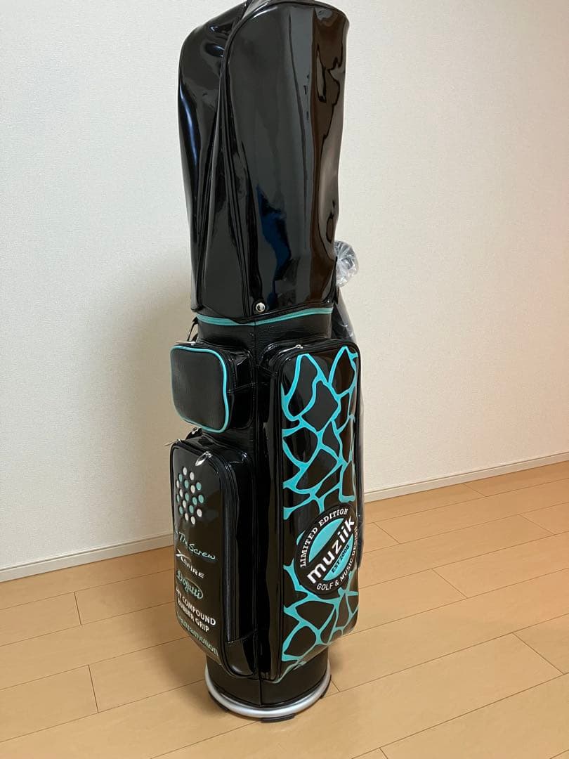 【超レア　限定品】ムジーク　ゴルフキャディバック　ターコイズグリーン