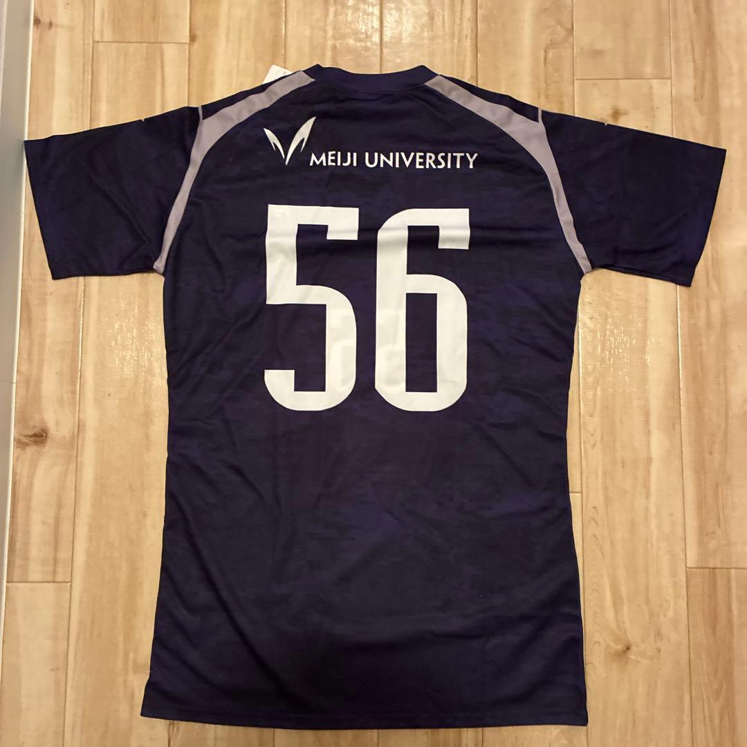 明治大学 Mizuno ネイビーシャツ 56 M