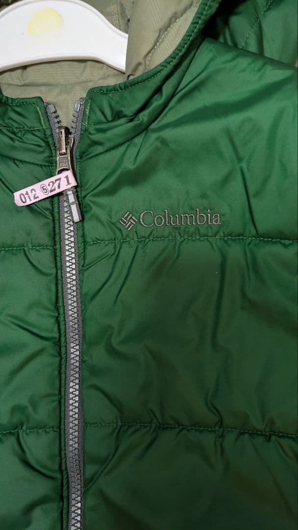 Columbia 子ども用スノーウェア 緑/グレー