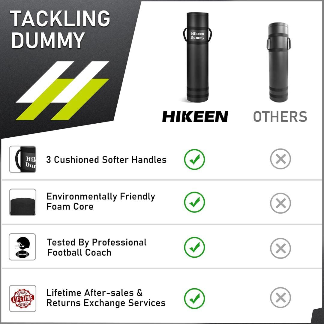 Hikeen ボール用タックルダミー 練習用 ブロック 軽量 ハンドル付