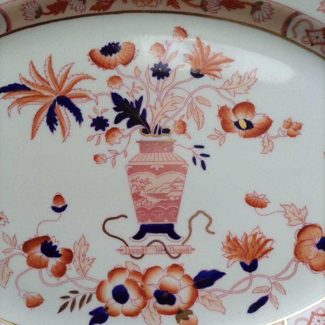 a【美品】ニッコーダブルフェニックス　カナザワ印　シノワズリ　大皿　貫入なし