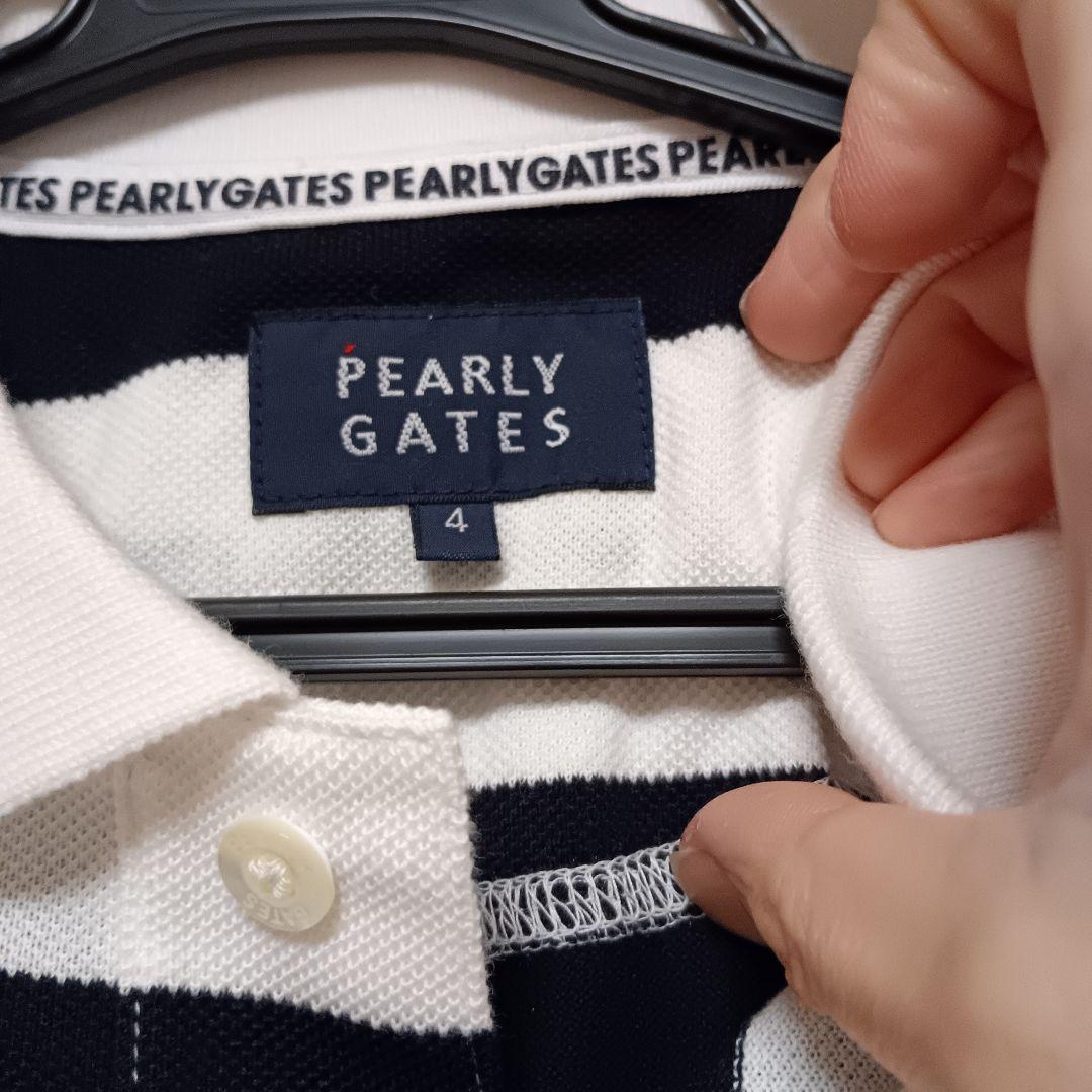 PEARLY GATES ストライプポロシャツ サイズ4