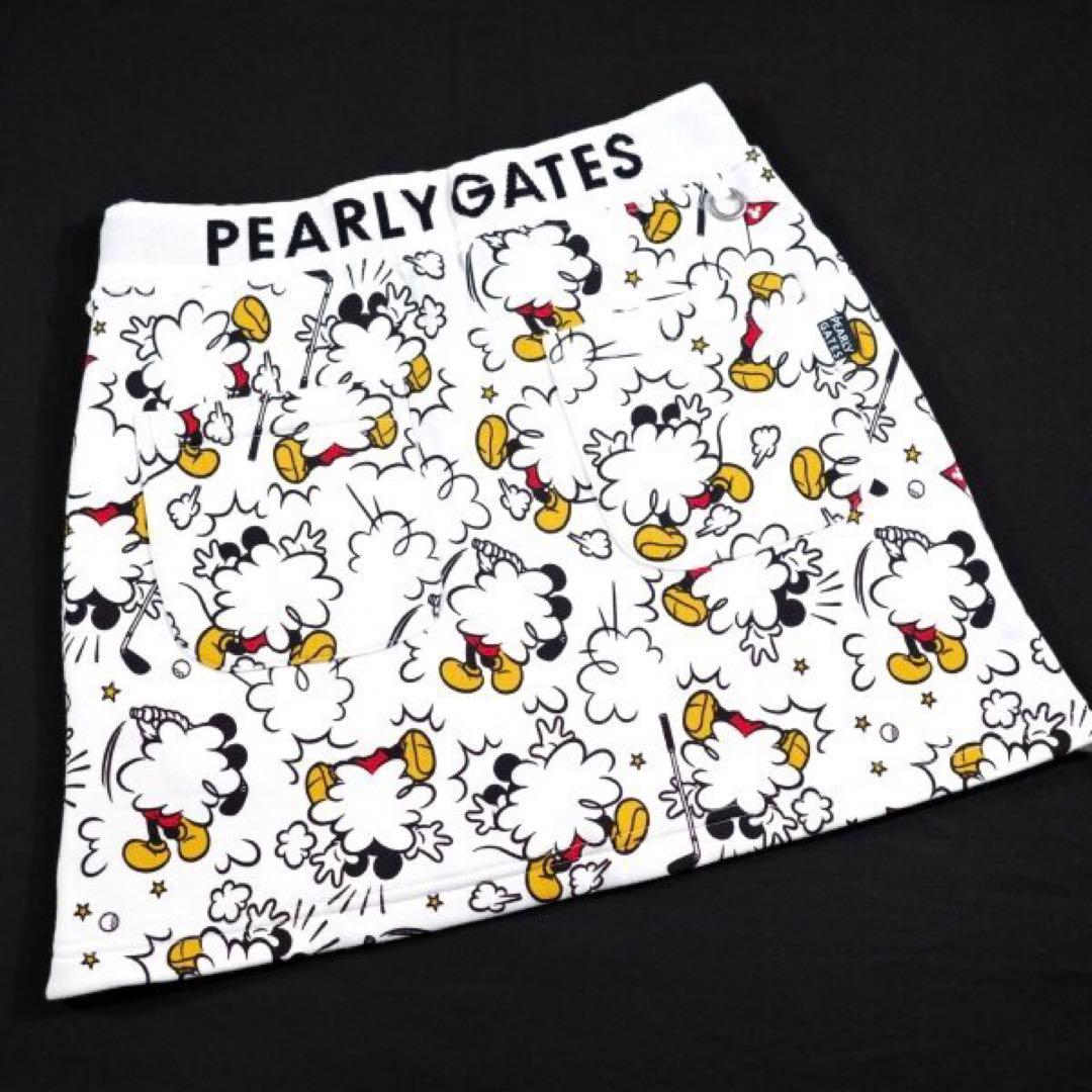 【PEARLY GATES】裏起毛ボア スウェット ストレッチ スカート・0番S