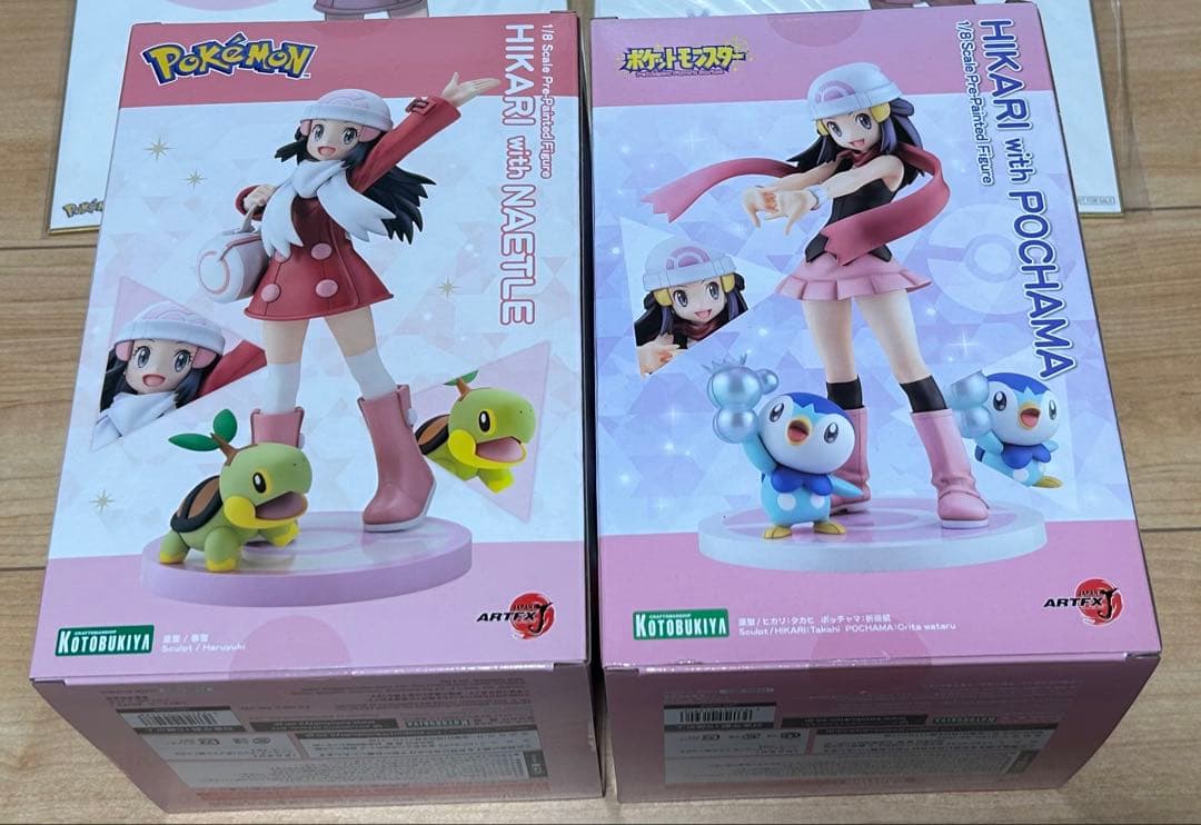 ARTFX J ポケットモンスター ヒカリ フィギュア　2種セット　特典色紙付き