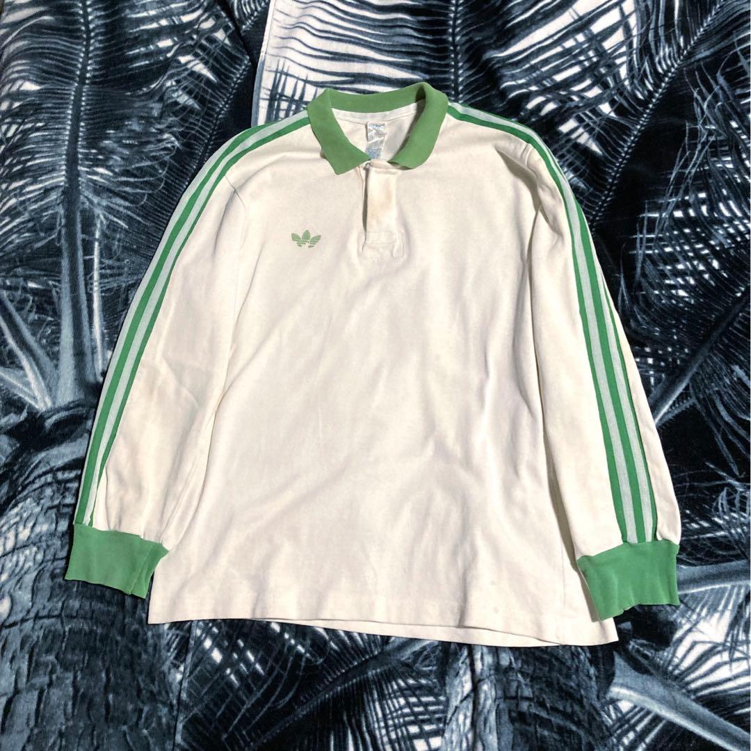 70年代 ヴィンテージ フランス製 adidas ventex サッカーシャツ