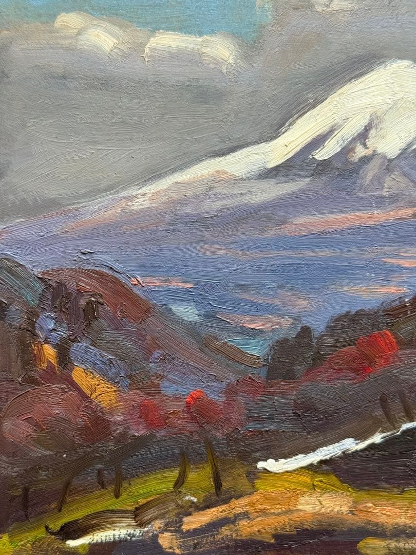 塚本茂　油彩　板絵　作品名不祥　SMサイズ