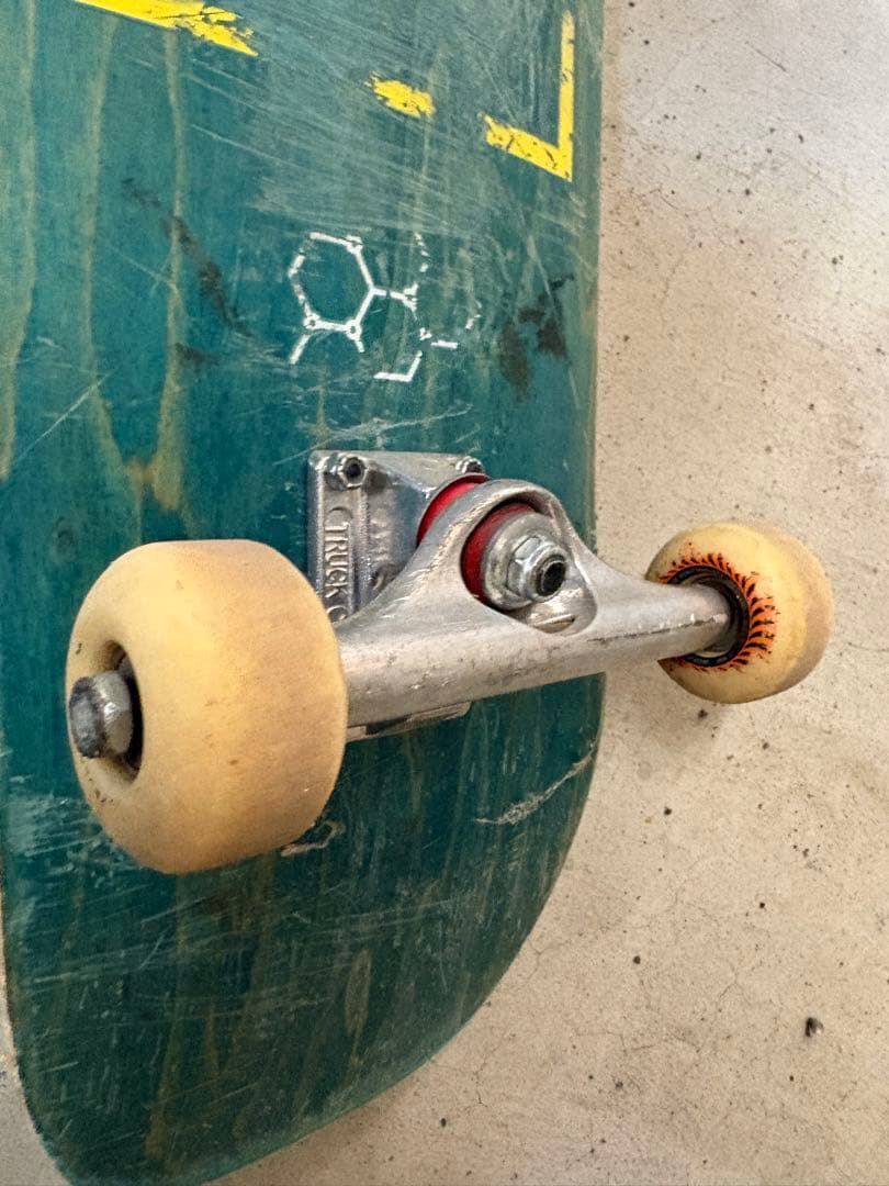 青色デッキ スケートボード コンプリート APRILインディペンデントBONES