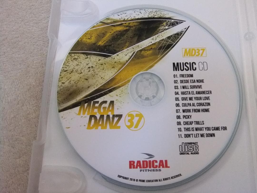 ラディカルフィットネス メガダンス 37 DVD CD MEGADANZ