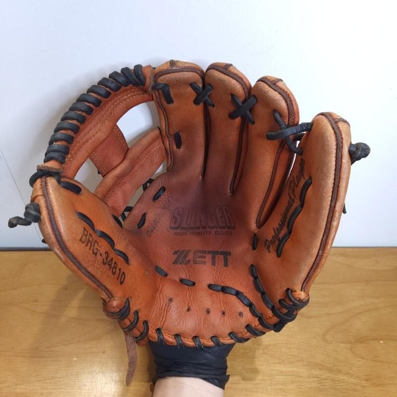 ZETT ゼット 日本製 スリンガー 旧ラベル 内野用 軟式グローブ