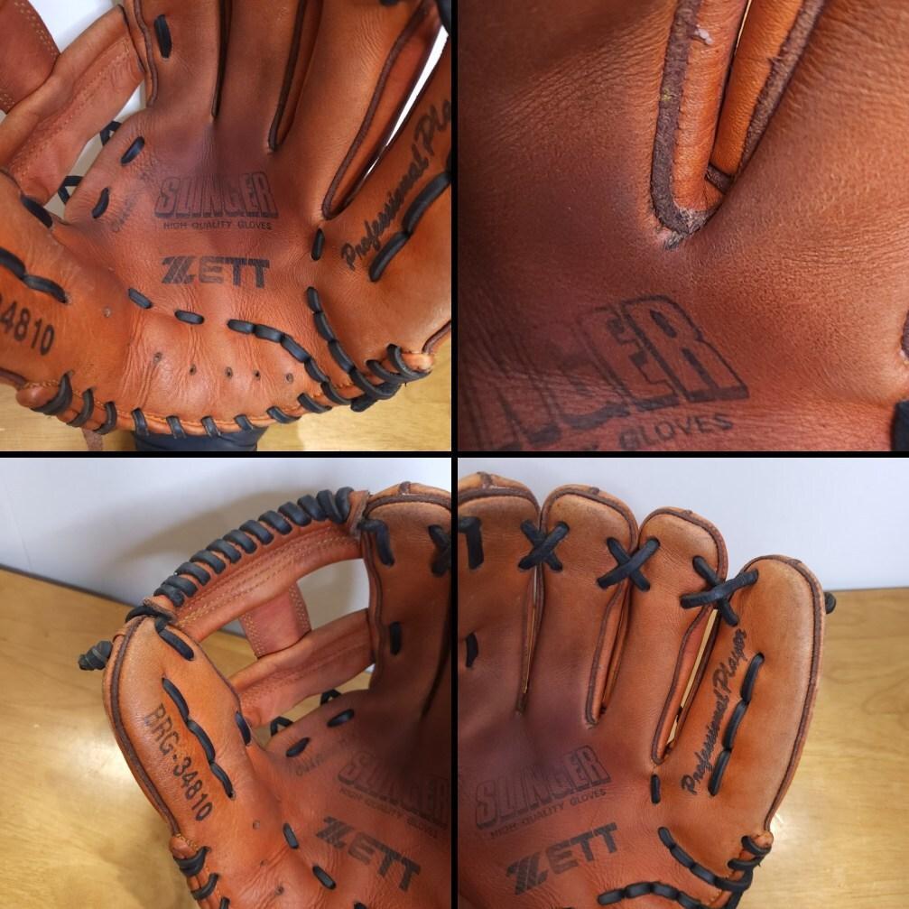 ZETT ゼット 日本製 スリンガー 旧ラベル 内野用 軟式グローブ