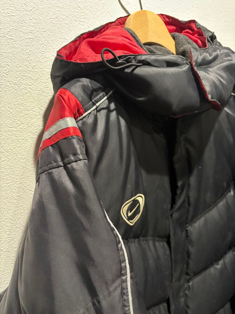 NIKE フード付き ロング丈 ダウンベンチコート　メンズLサイズ