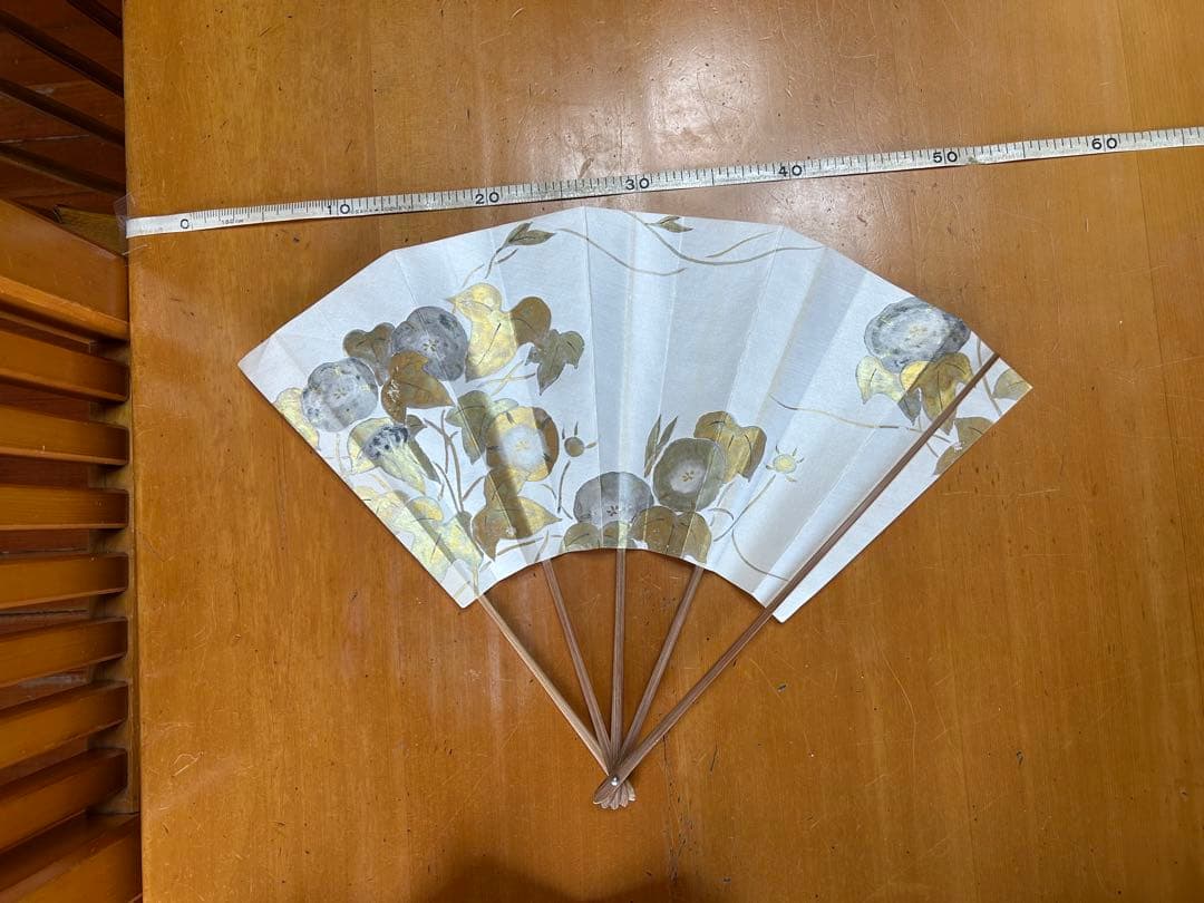 舞扇子 花と木の模様 4本セット