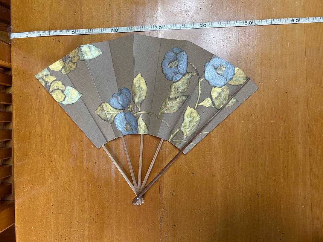 舞扇子 花と木の模様 4本セット