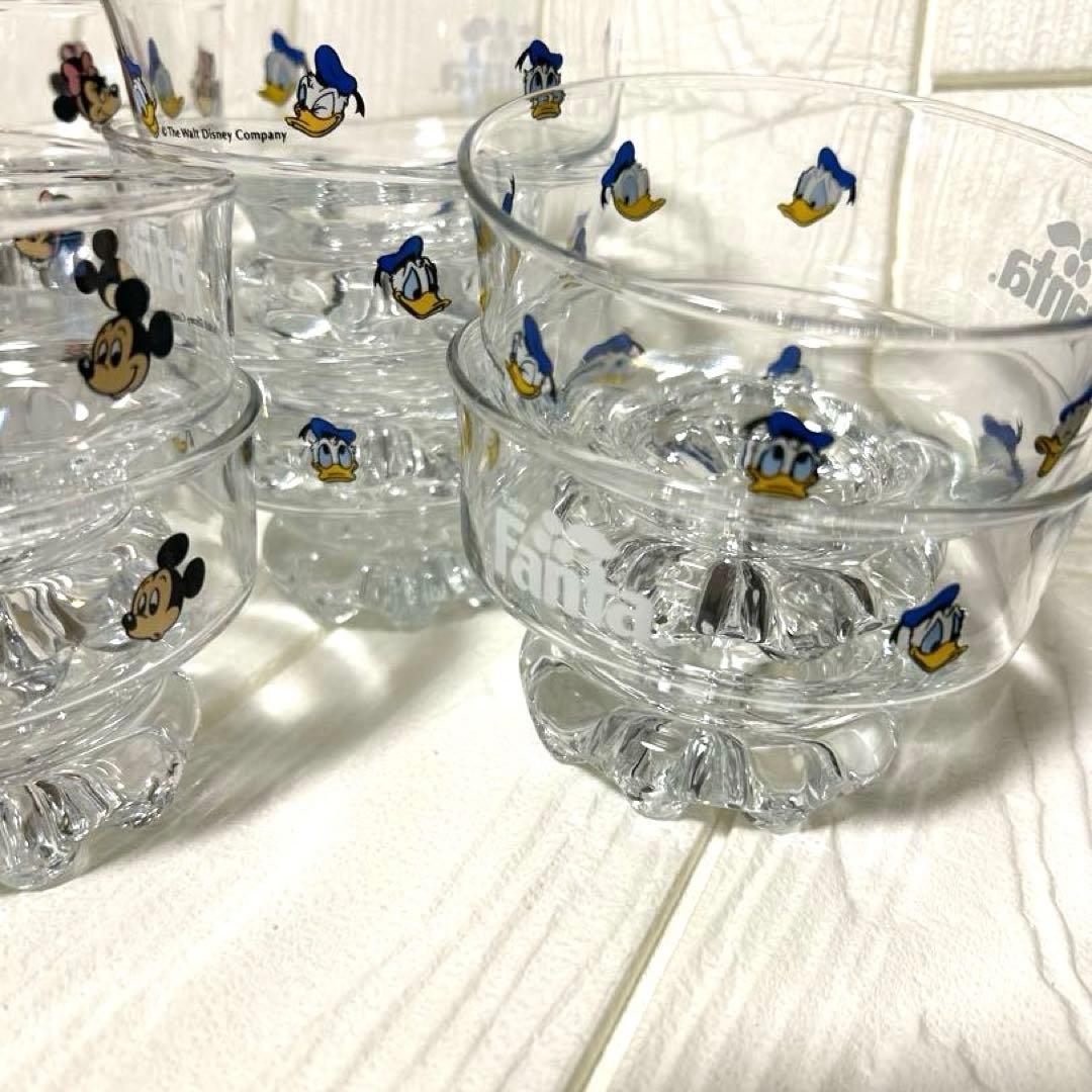 昭和レトロ　Fanta × Disney デザートグラス15個セット