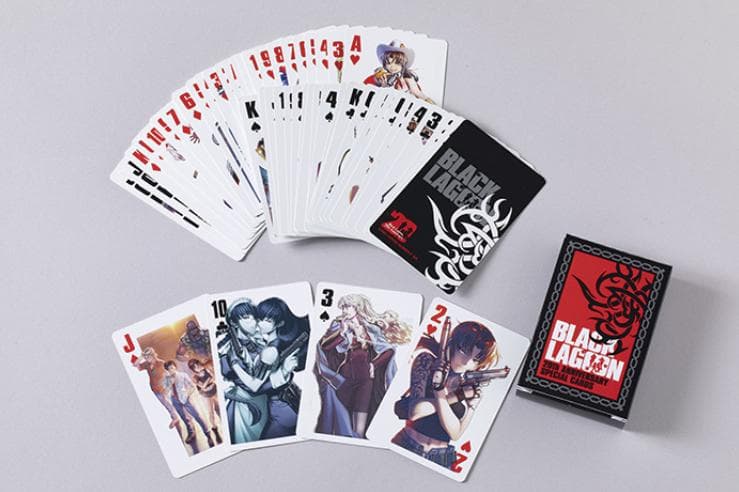 未開封　ブラック・ラグーン　20周年記念特製トランプ　付録（3月号なし）　ポスカ