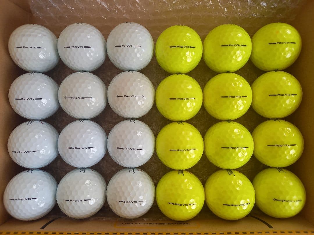 美品タイトリスト PRO V1X ロストボール24球