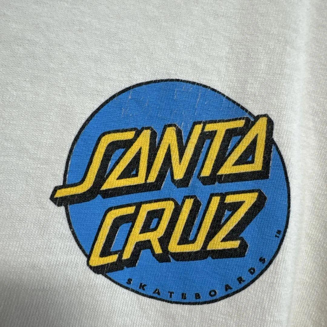 00s90sNHSサンタクルーズバックプリントTシャツスケートオールドL