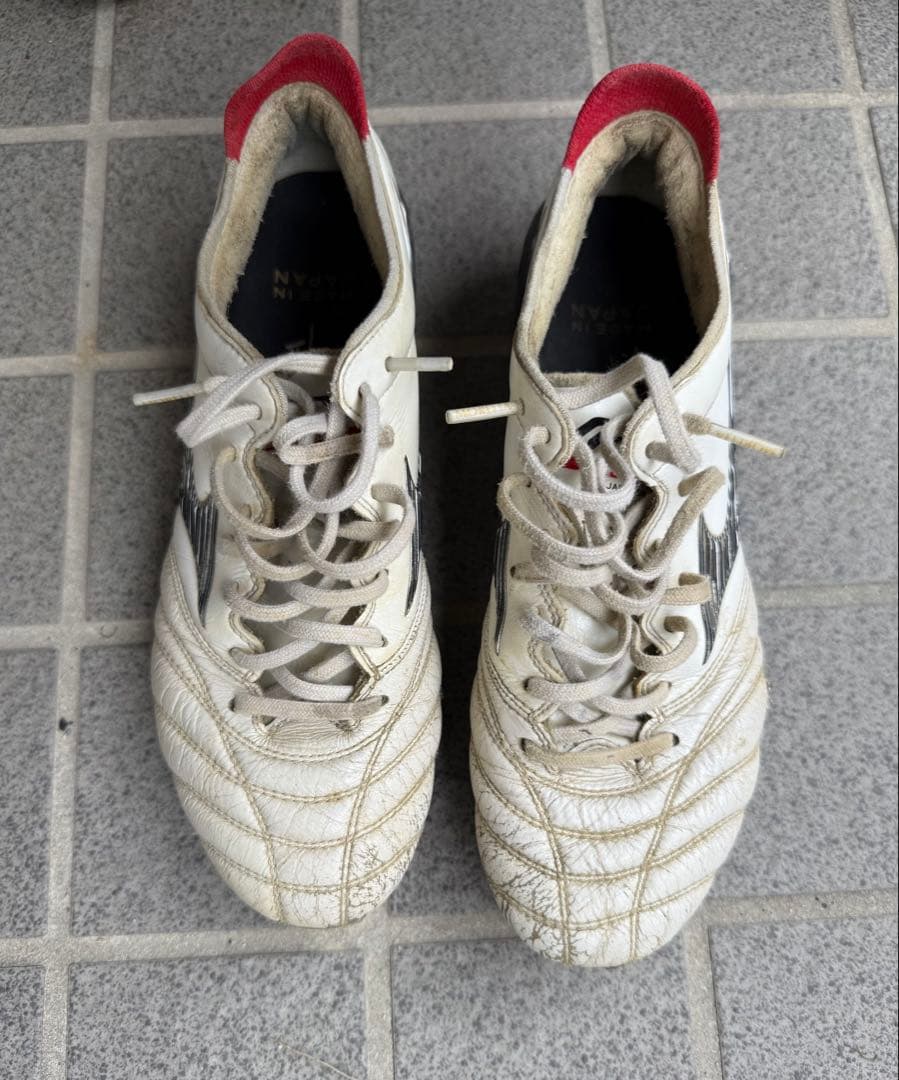 Mizuno モレリアネオ3 スパイクシューズ ホワイト/レッド 日本製24.0