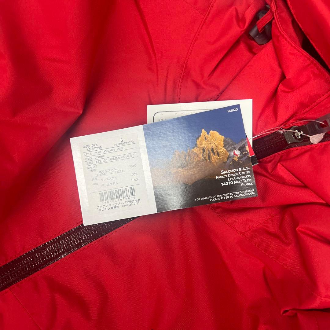 Salomon レッド ジャケット 新品タグ付き