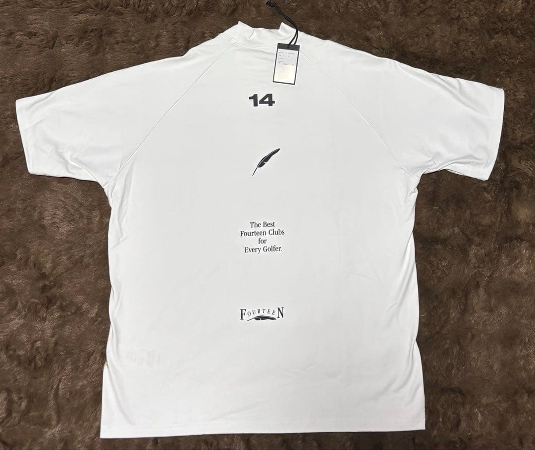 新品　フォーティーン 半袖モックネックシャツ メンズ Mサイズ