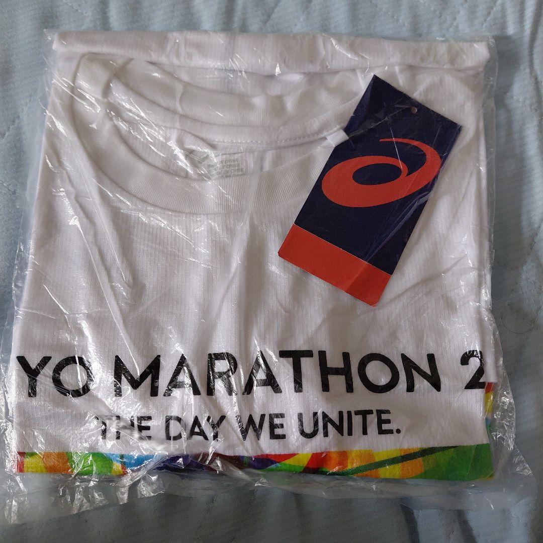 東京マラソン　ASICS ホワイト Mサイズ Tシャツ