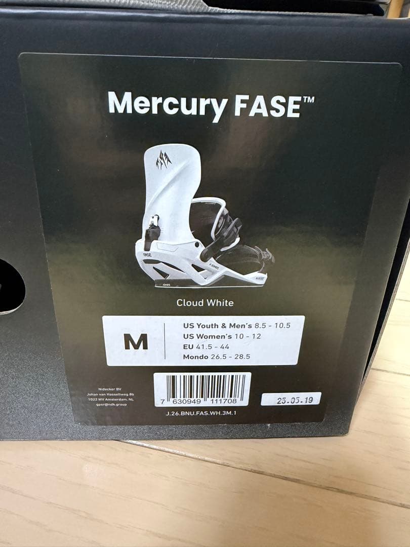 Jones Mercury Fase Mサイズ　ホワイト　使用右足のみ